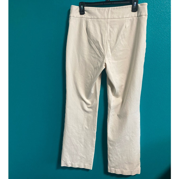 Anne Klein Women's Stretch Light Tan Straight Leg Pants Size 10 - Picture 6 of 9